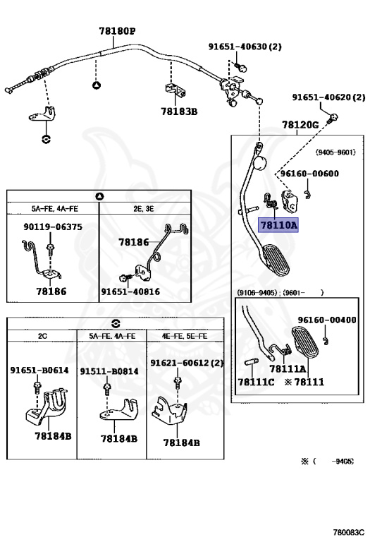 90508-18025 - Toyota - Spring (for Accelerator Pedal Rod) - Nengun