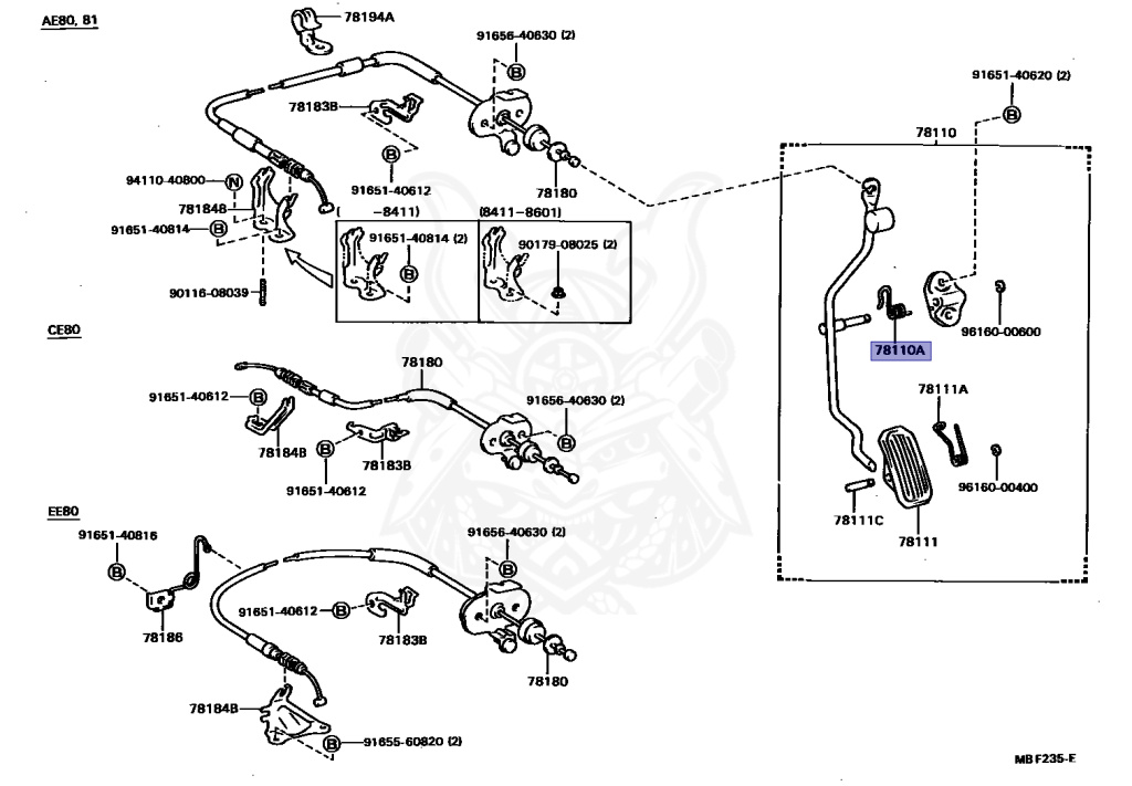 Toyota - Corolla - AE81 - 1985 - SE TYPE - 4-DOOR - Manual - 3ALU