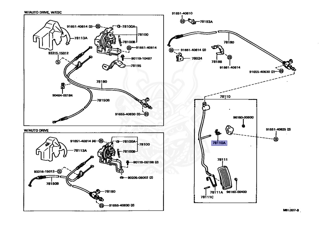90508-18025 - Toyota - Spring (for Accelerator Pedal Rod
