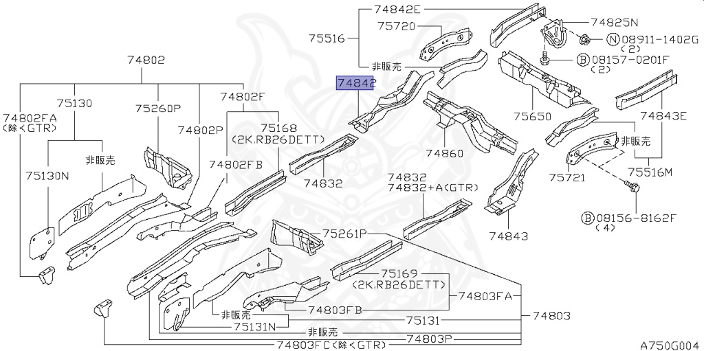 Nissan - Skyline GT-R - BNR34 - 2002 - GTR TYPE - 2-door hardtop (2K) - MANUAL MISSION 6-SPEED(MT.F6) - Hi-Cas 4-Link (HI.4WD) - RB26DETT