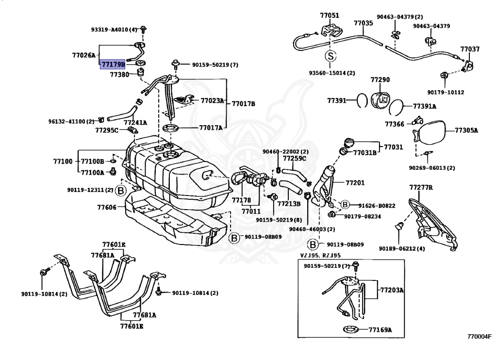 Toyota - Land Cruiser Prado - KZJ95W - 1999 - TS TYPE - 5-DOOR - Automatic - 1KZTE