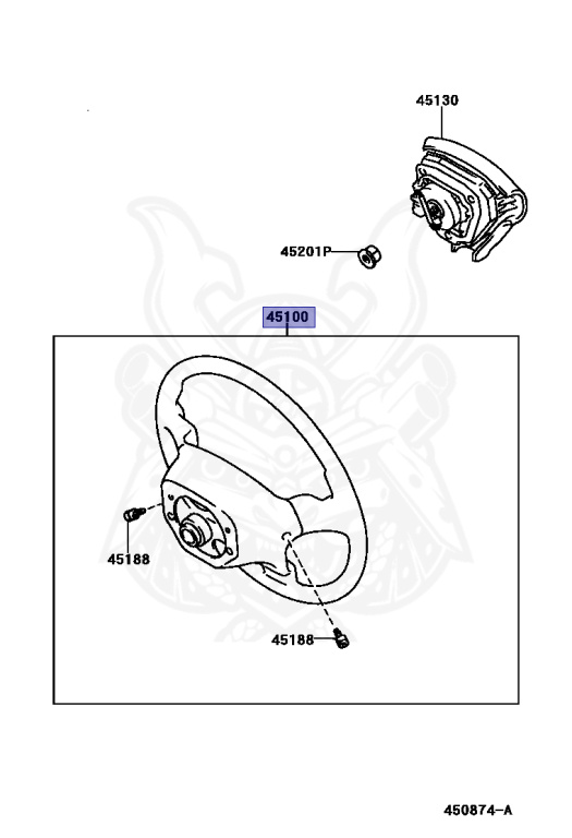 45100-2B480-C0 - Toyota - Steering Wheel Assy - Nengun Performance