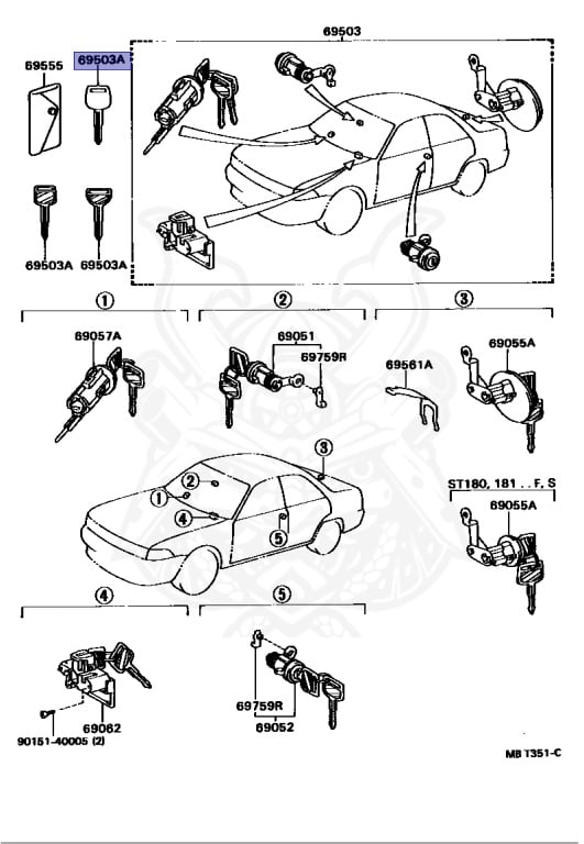 Toyota - Carina - ST180 - 1989 - F TYPE - Automatic - 4SFI