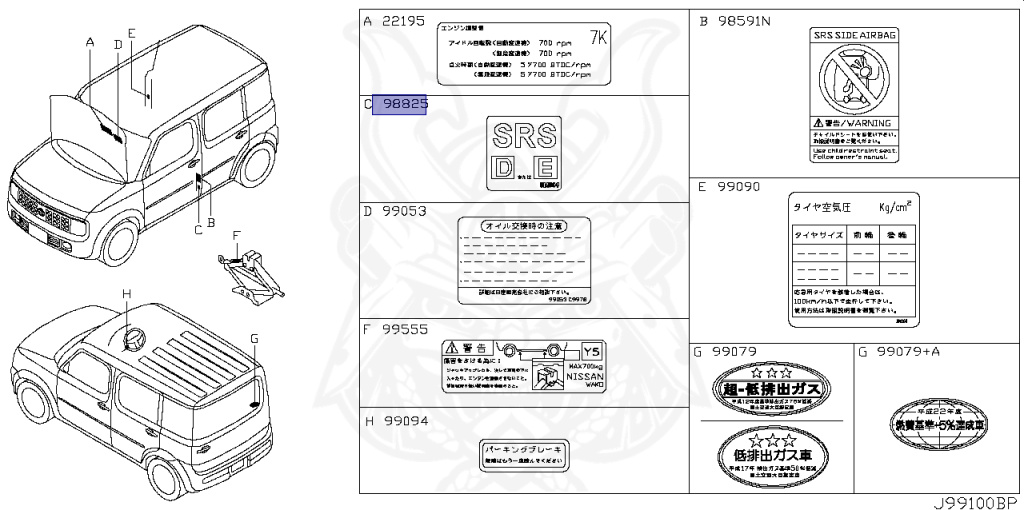 Nissan - Cube - Z11 - 2004 - AX GRADE - WAGON(W) - 2 WHEEL DRIVE(2WD) - AUTOMATIC TRANSMISSION(AT) - CR14DE