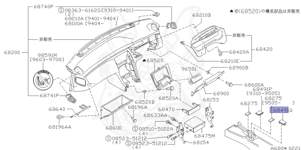 Nissan - Silvia - S14 - 1994 - JS - HARDTOP(K) - AUTOMATIC TRANSMISSION(AT) - TWO WHEELS STEERING(2WS) - SR20DE