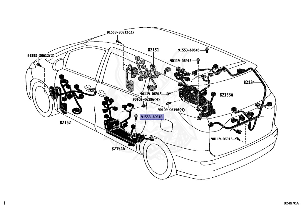 91553-80616 - Toyota - ** Std Part - Nengun Performance