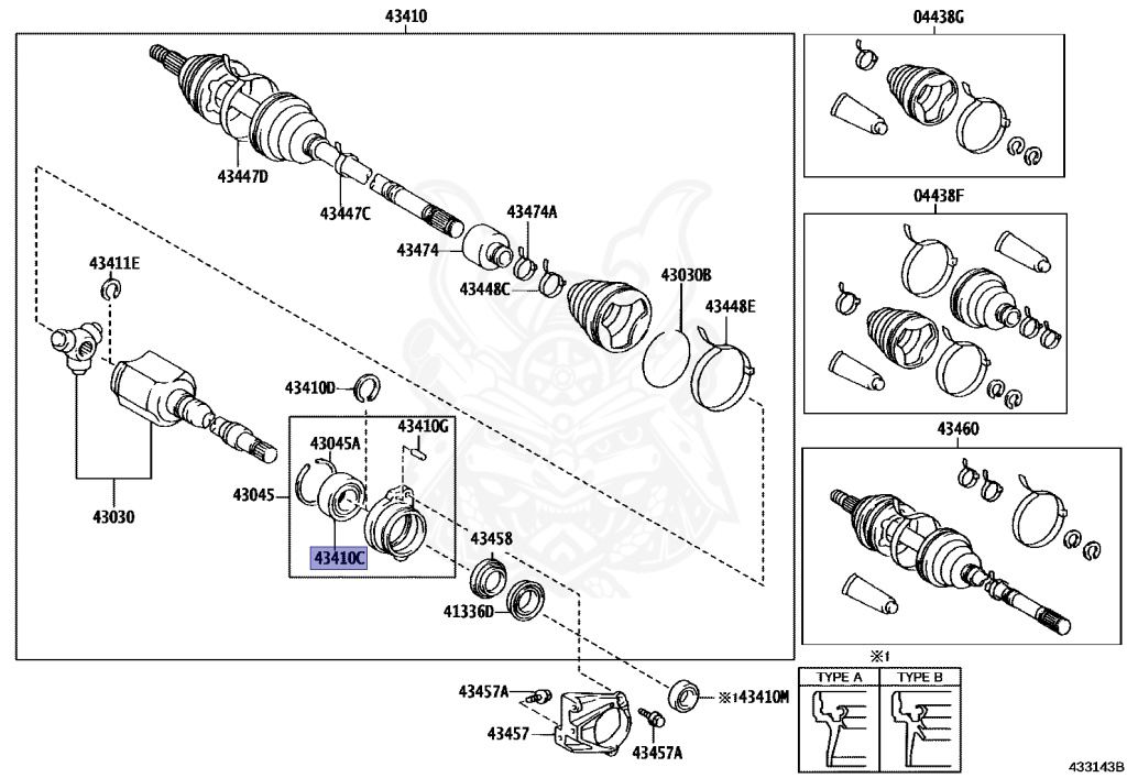 90363-36004 - Toyota - Bearing (for Front Drive Shaft) - Nengun