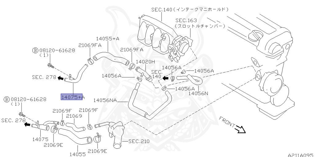 Nissan - Silvia - S14 - 1997 - JS - HARDTOP(K) - AUTOMATIC TRANSMISSION(AT) - TWO WHEELS STEERING(2WS) - SR20DE