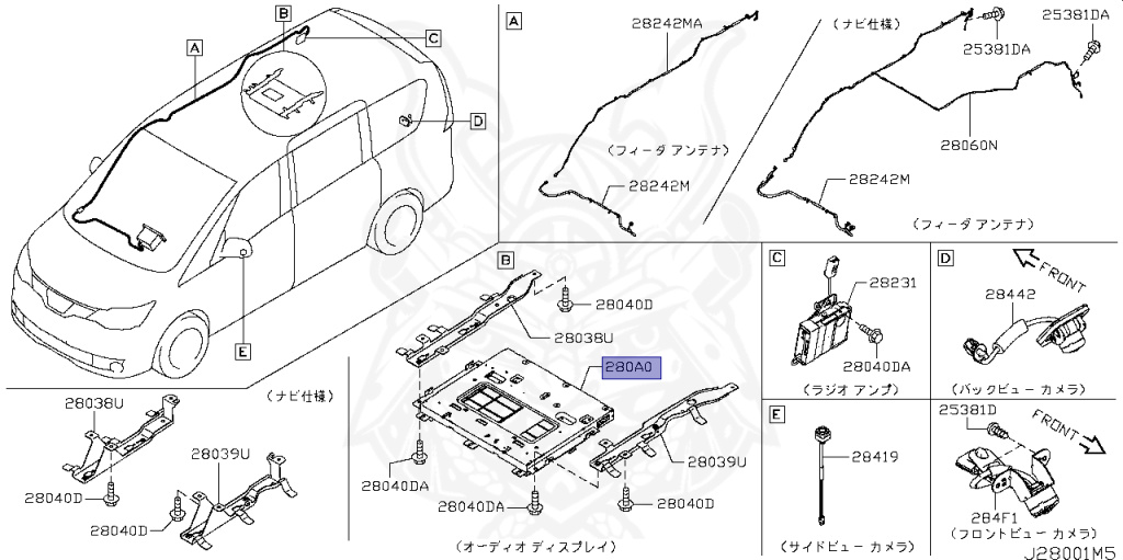 Nissan - Serena - C26 - 2010 - 20G grade - WAGON(W) - 4 WHEEL DRIVE(4WD) - ECVT(ECVT) - MR20DD
