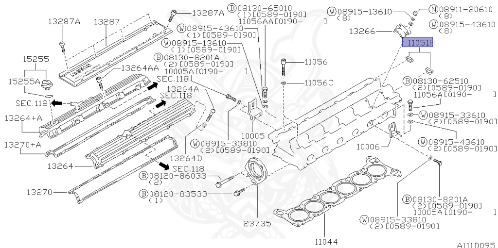 11051-58S00 - Nissan - Plug, Rubber - Nengun Performance