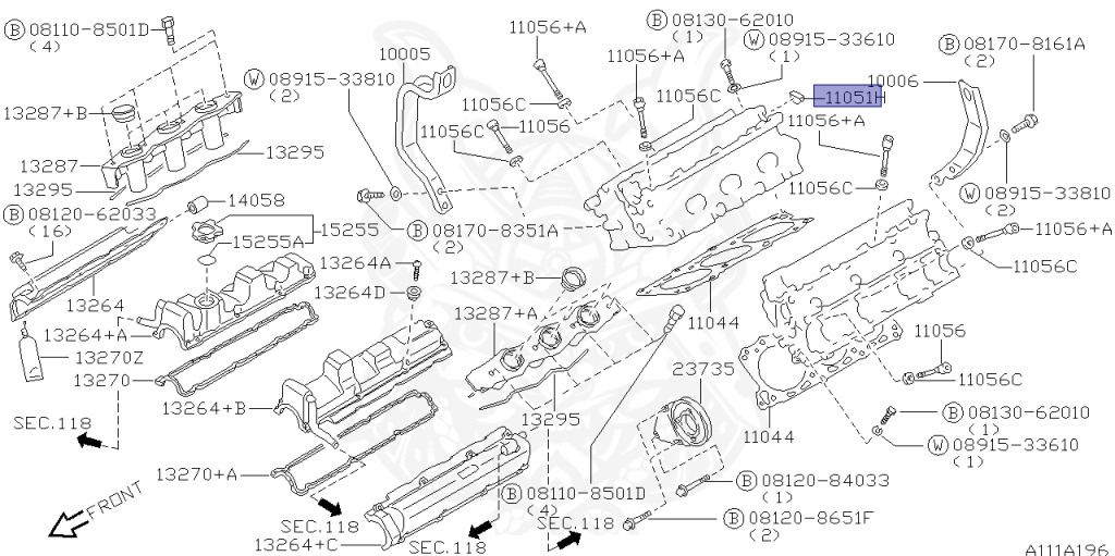 11051-58S00 - Nissan - Plug, Rubber - Nengun Performance