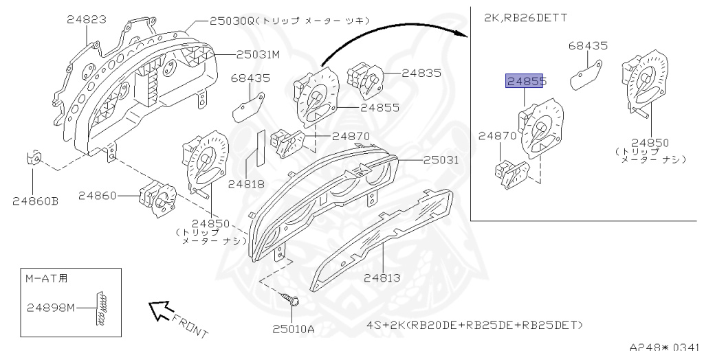 Nissan - Skyline - R34 25GTT - ER34 - 2002 - 25GT TURBO - 2 door hard top (2K) - MANUAL TRANS 5-SPEED(MT.F5) - Hi-Cas 2-Link (HI.2WD) - RB25DET