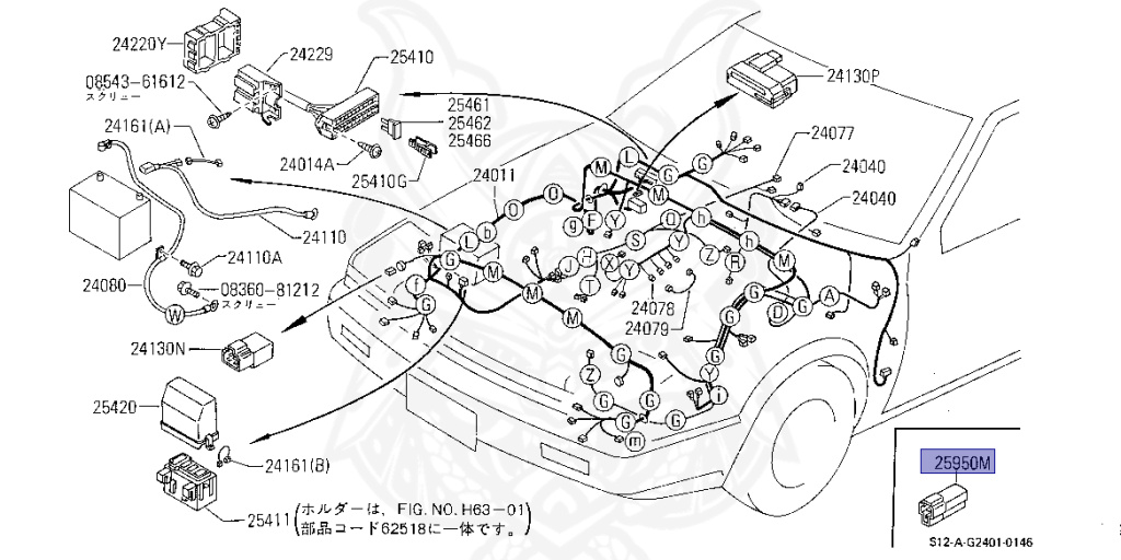 24280-N8200 - Nissan - Register Assembly, Tachometer - Nengun