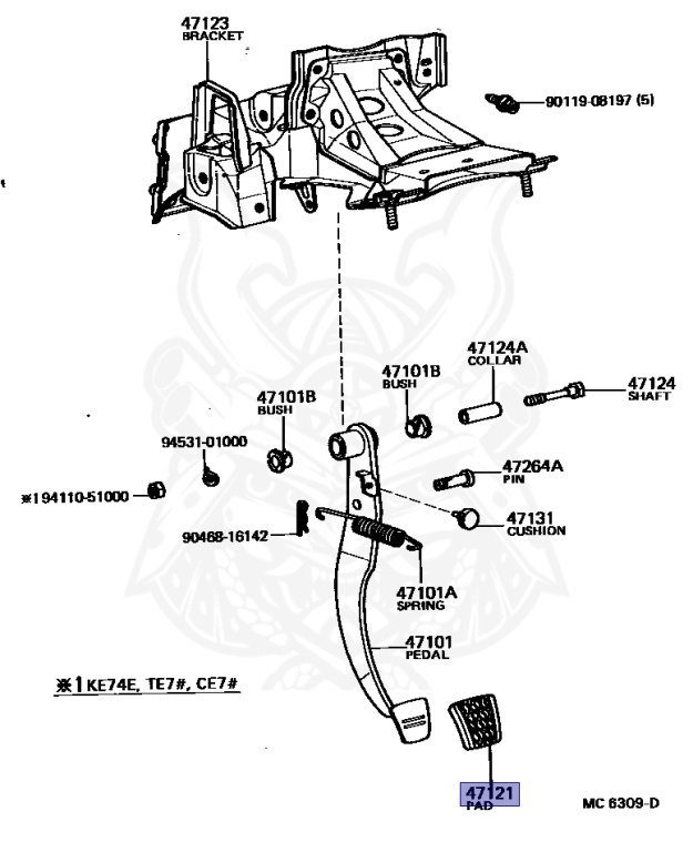 Toyota - Corolla - TE70 - 1980 - SE TYPE - 4-DOOR - Manual - 13TU
