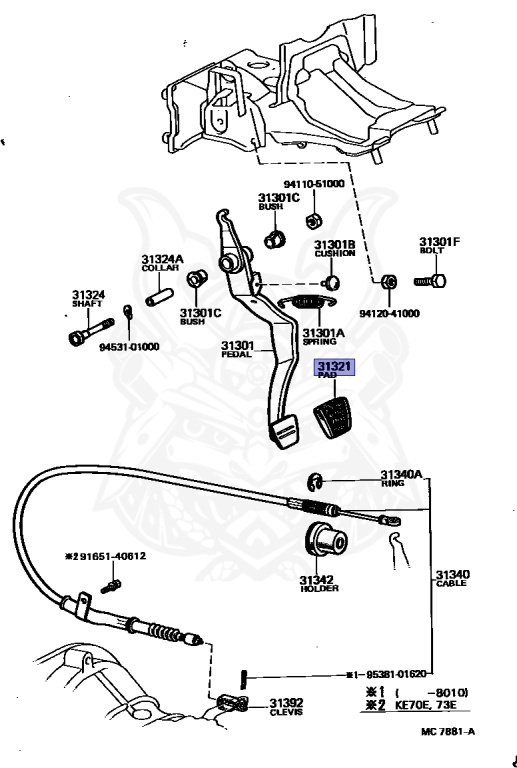 Toyota - Corolla - KE70 - 1982 - SE TYPE - 4-DOOR - Manual - 4KU