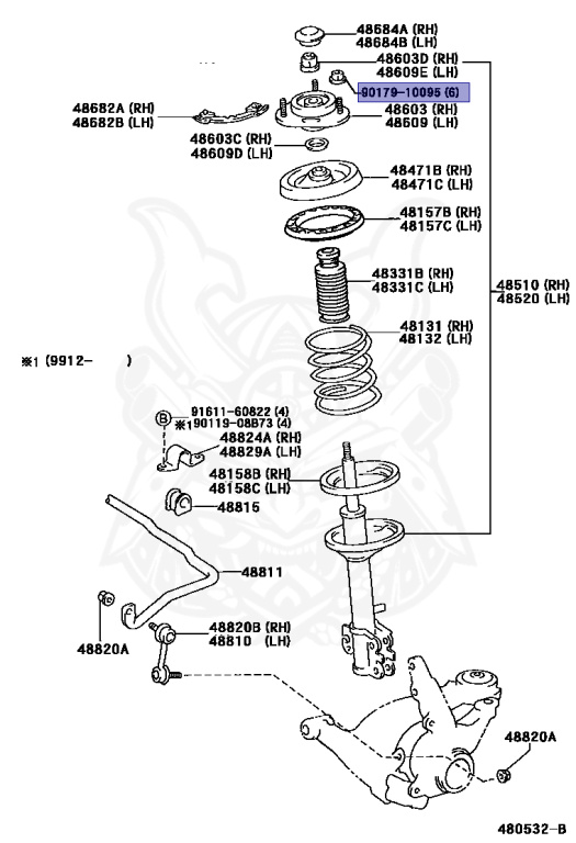 90179-10095 - Toyota - Nut - Nengun Performance