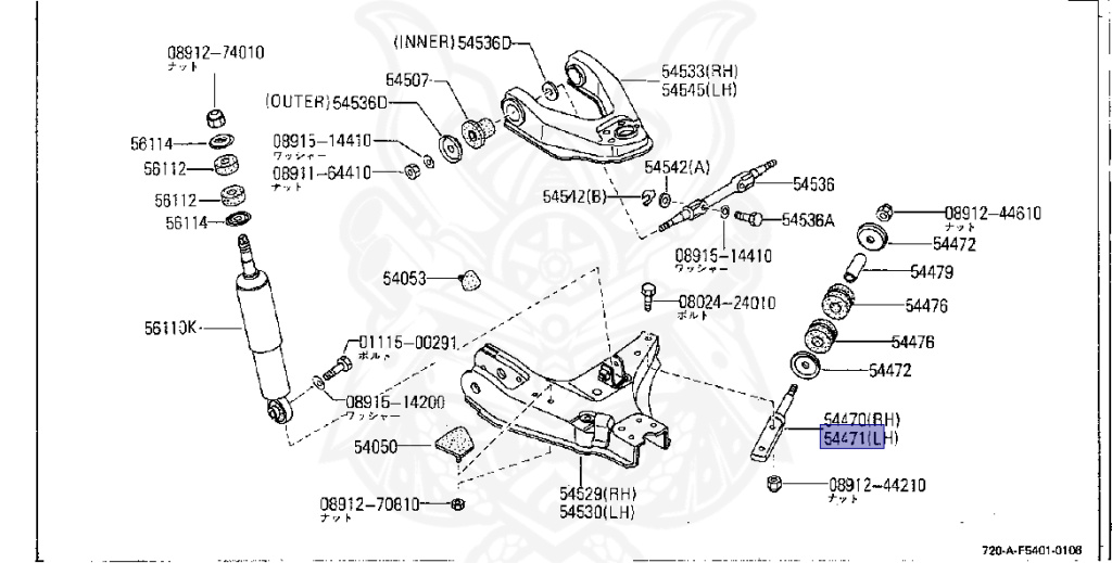 Nissan - Datsun - 720 - 1984 - DELUXE TYPE - CONVERTIBLE(CV) - 2 WHEEL DRIVE(2WD) - Column Manual 5 seconds (R5) - SD23