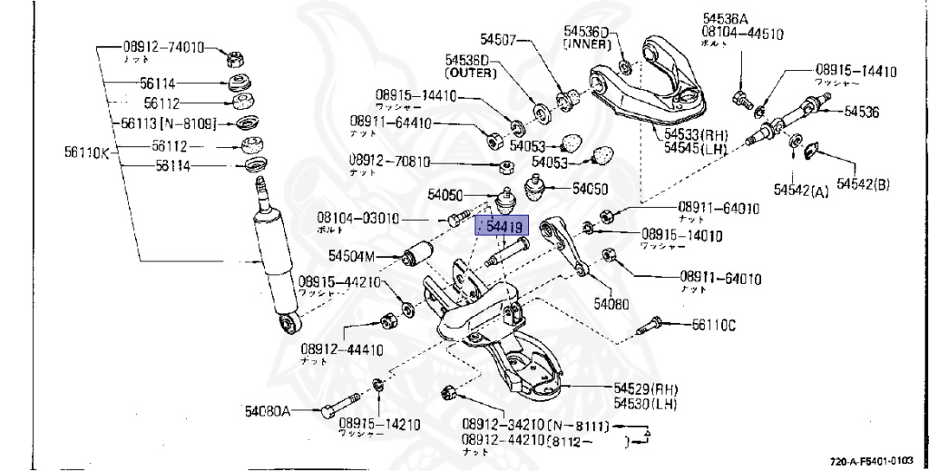 54419-B9500 - Nissan - Spindle, Lower Arm - Nengun Performance