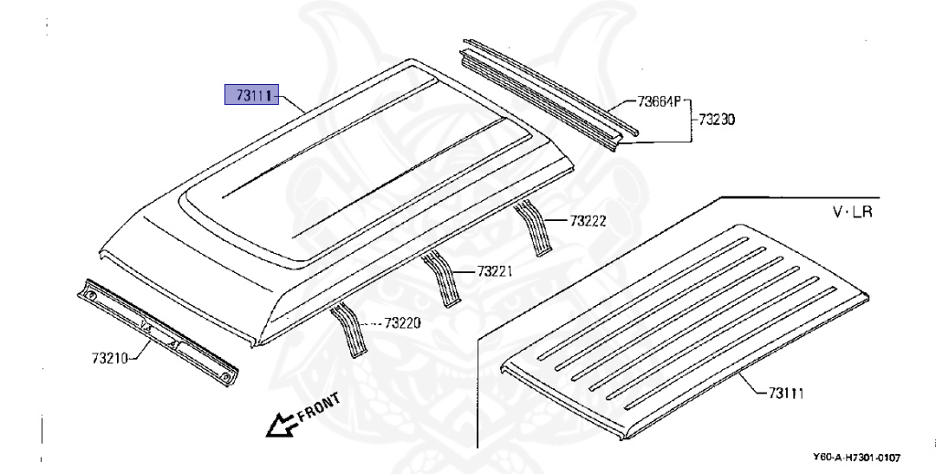 73112-01J30 - Nissan - Roof - Nengun Performance