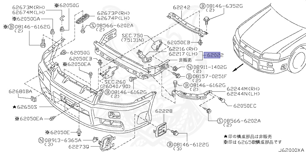 Nissan - Skyline - R34 25GT - ENR34 - 1999 - GT-V - 4 DOOR SEDAN(4S) - AUTOMATIC-FLOOR SHIFT(AT.F4) - Hi-Cas 2-Link (HI.2WD) - RB25DE