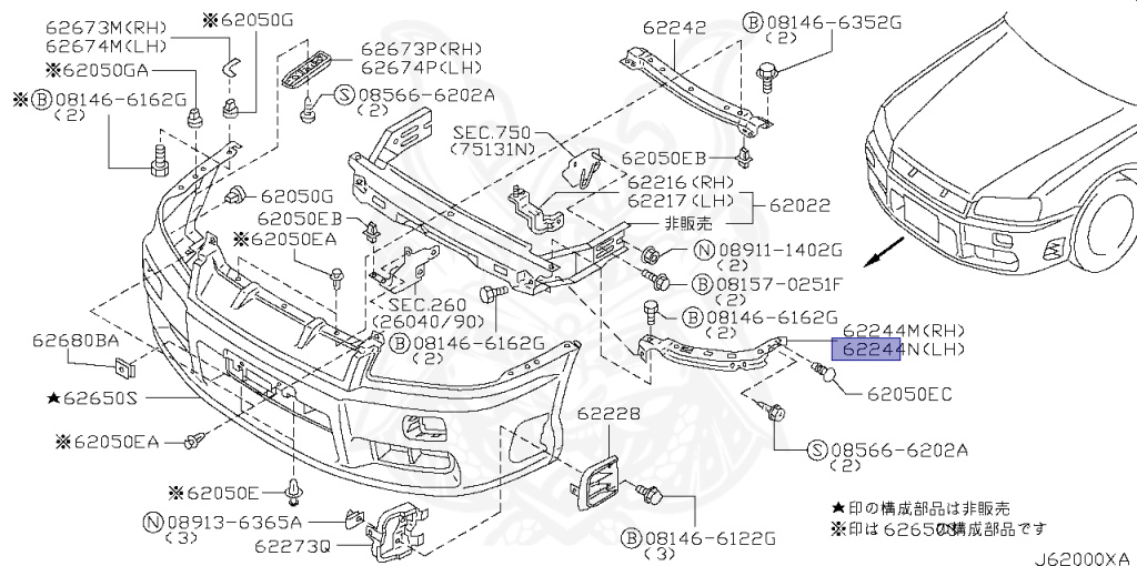 Nissan - Skyline - R34 25GT - ENR34 - 1999 - GT-V - 4 DOOR SEDAN(4S) - AUTOMATIC-FLOOR SHIFT(AT.F4) - Hi-Cas 2-Link (HI.2WD) - RB25DE