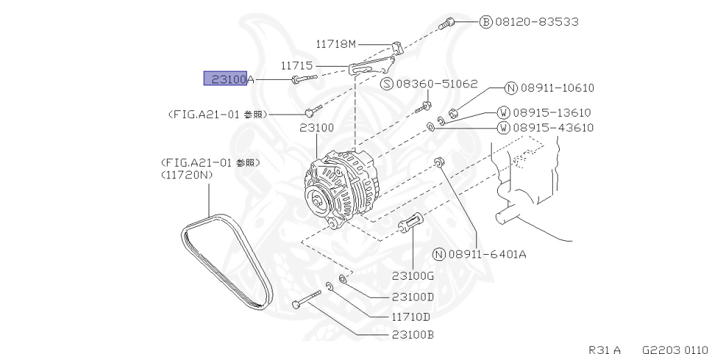 Nissan - Skyline - R31 - 1989 - GTS - 2-door coupe (2K) - MANUAL TRANSMISSION(MT) - RB20D