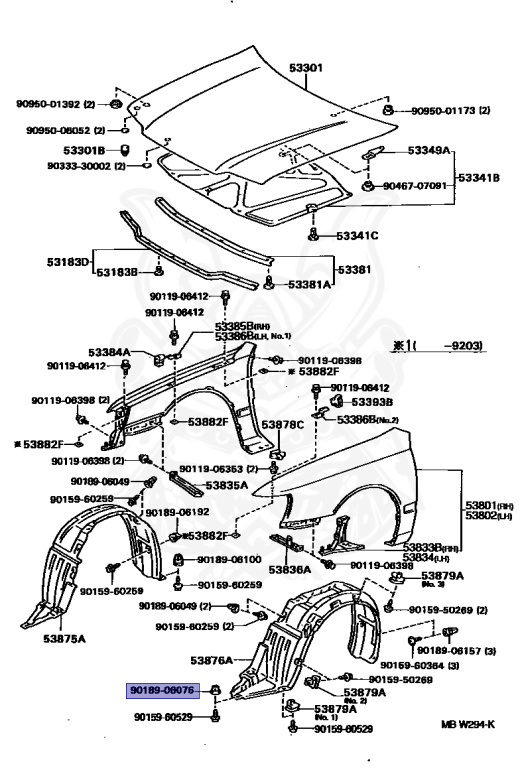 Toyota - Corona - ST190 - 1992 - EXS TYPE - 4 DOOR SEDAN - Automatic - 4SFE