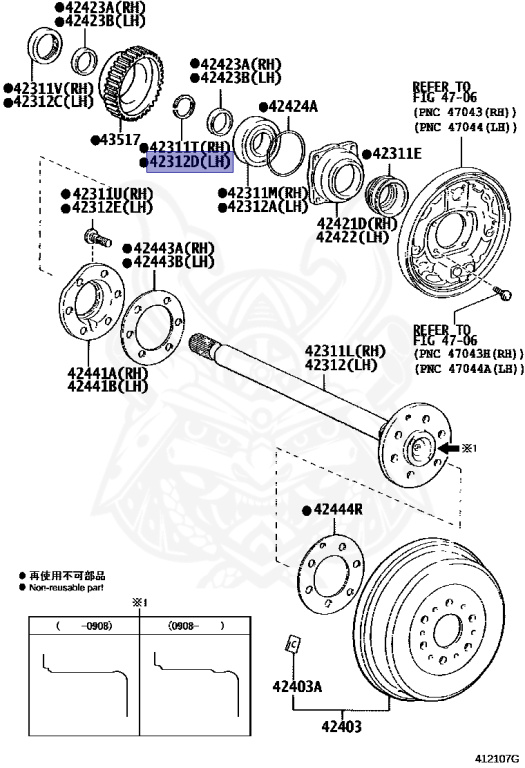 90520-36045 - Toyota - Ring, Snap (for Rear Axle Shaft Lh