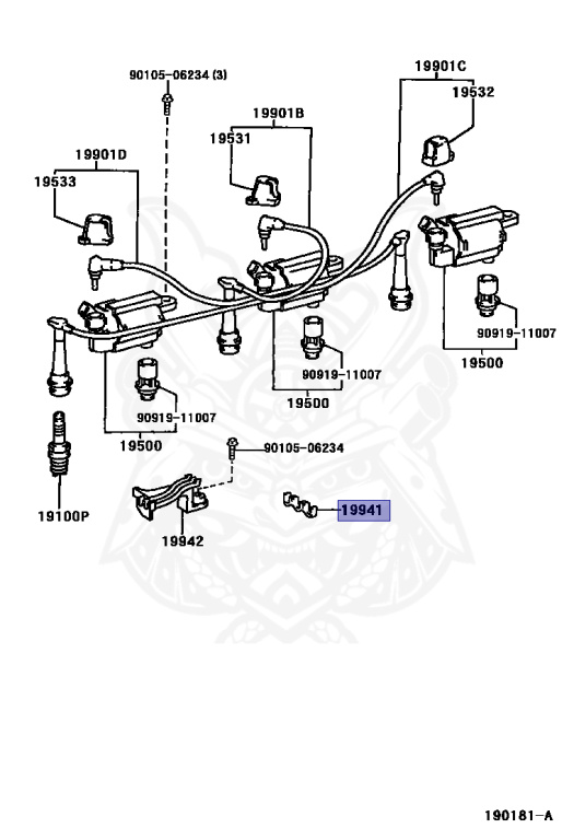 90464-00556 - Toyota - Clamp, Resistive Cord, No.1 - Nengun