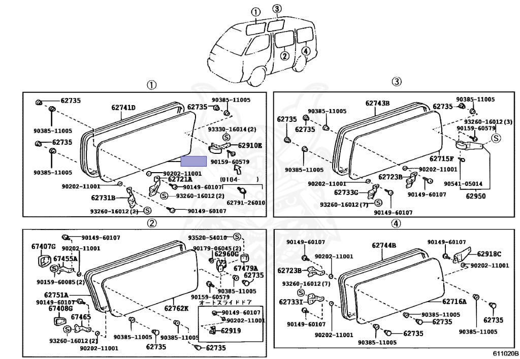 Toyota - Hiace - KZH106W - 2000 - SUPER CUSTOM MOON  ROOF TYPE - 4-DOOR - Automatic - 1KZTE