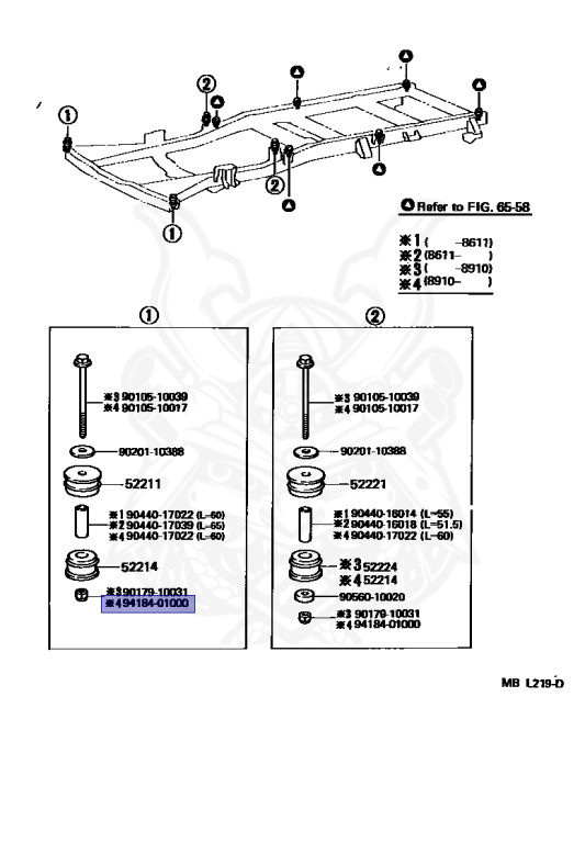 Toyota - LiteAce - CM55 - 1990 - DX TYPE - SUPER SINGLE JUST LOW - Manual - 2C