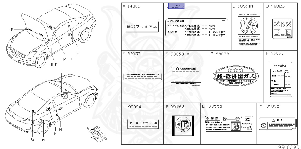 Nissan - Skyline - V35 - 2003 - 350GT - COUPE(C) - 2 WHEEL DRIVE(2WD) - MANUAL MISSION 6-SPEED(MT.F6) - VQ35DE