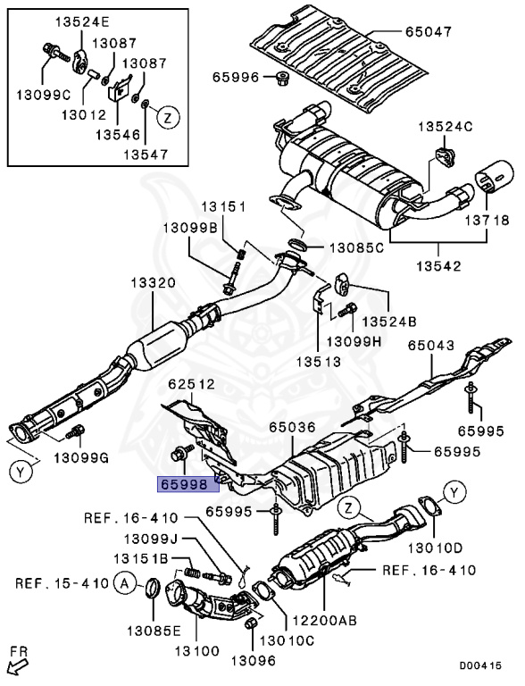 Mitsubishi - Galant Fortis Sport Back - CX4A - 2013 - LMUFZ - 4B11