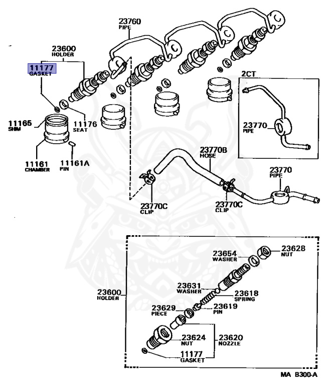 11177-64010 - Toyota - Gasket, Injection Nozzle Seat