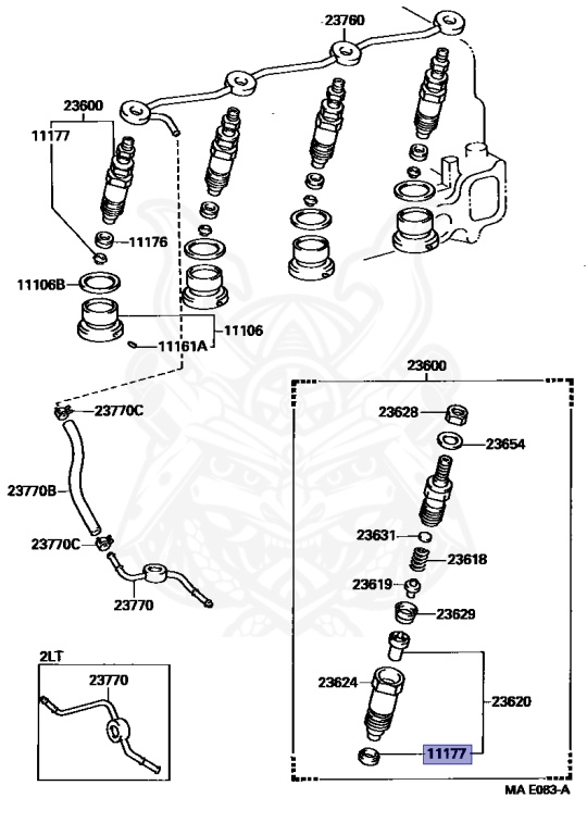 Toyota - Hilux - LN106 - 1989 - SR TYPE - DOUBLE CAB - Manual - 3L