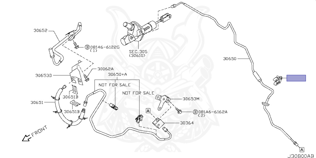 46271-7990A - Nissan - Clamps, Brake Tube - Nengun Performance