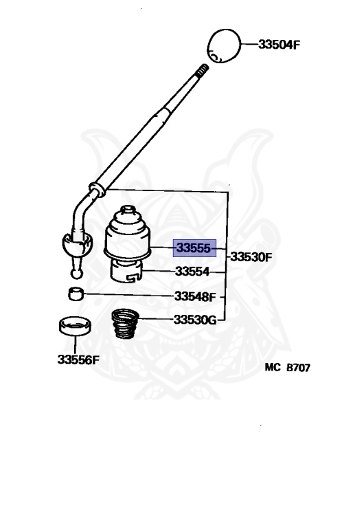 梅05ページ 33555-55011 - Toyota - Boot, Shift Lever - Nengun Performance