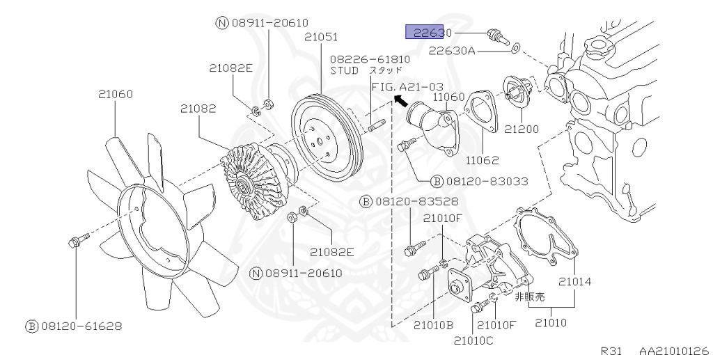 Nissan - Skyline - R31 - 1985 - EX - SEDAN(S) - AUTOMATIC TRANSMISSION(AT) - CA18S