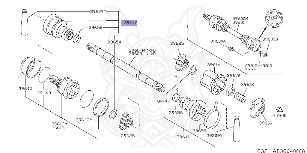 39740-04F25 - Nissan - Inner Seal Repair Kit - Nengun Performance