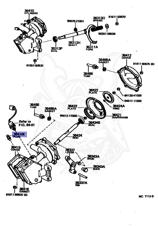 90930-03075 - Toyota - Plug, Breather (for Shift Lever Retainer