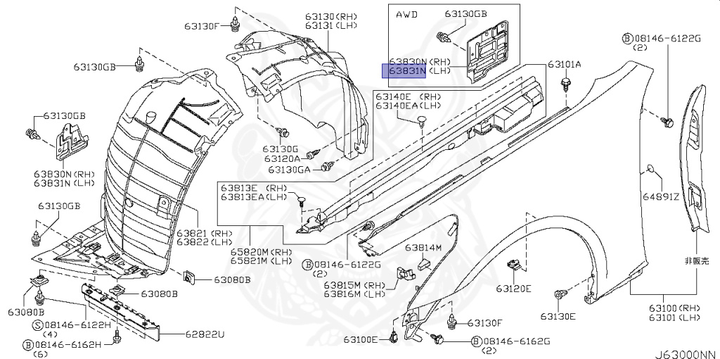 Nissan - Skyline - V36 - 2013 - 250GT - SEDAN(S) - 2-linked (2WD/STD) - 7 SPEED AUTOMATIC TRANS(7AT) - VQ25HR