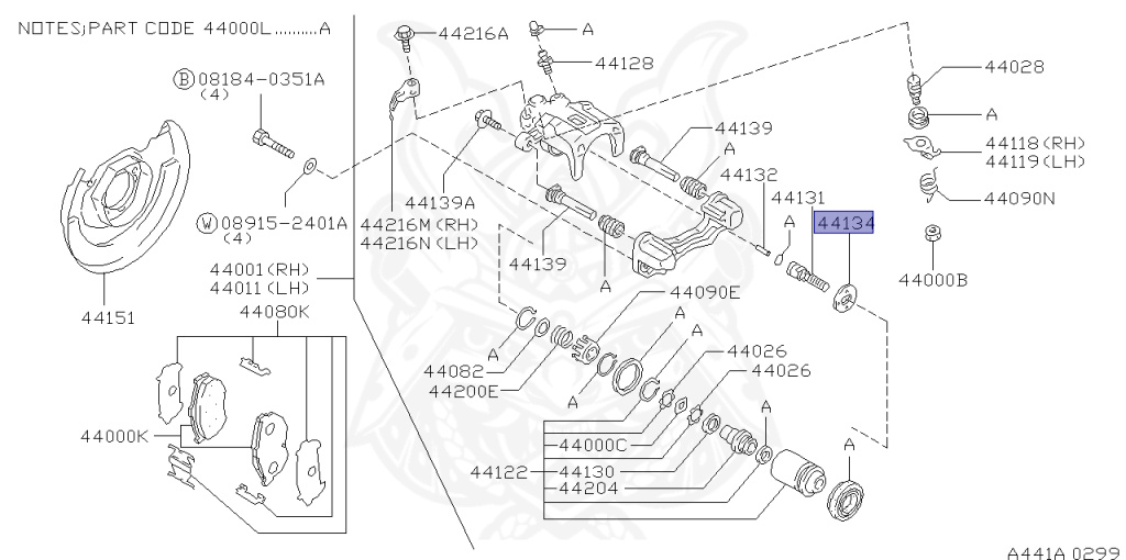 Nissan - Silvia - S15 - 1999 - SPEC S - HARDTOP(K) - MANUAL TRANS 5-SPEED(MT.F5) - TWO WHEELS STEERING(2WS) - SR20DE