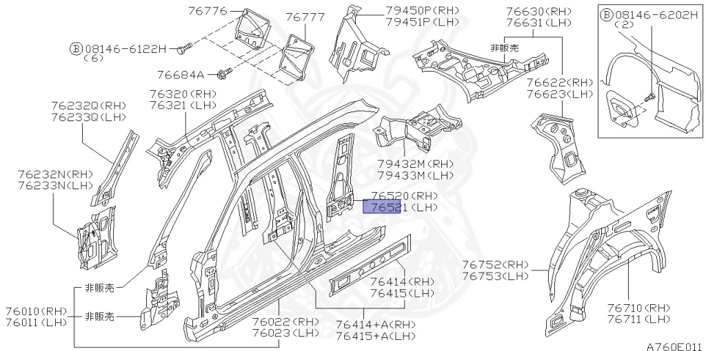 Nissan - Skyline - R34 GT - HR34 - 2002 - 20GT - 4 DOOR SEDAN(4S) - MANUAL TRANS 5-SPEED(MT.F5) - High cast, 2-link (IRS.2WD) - RB20DE