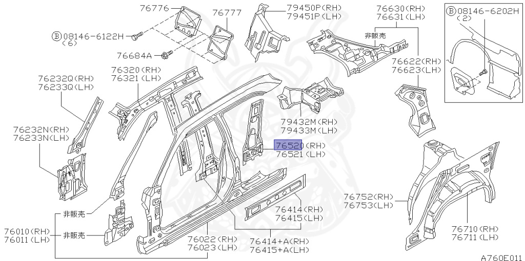 Nissan - Skyline - R34 25GTT - ER34 - 1998 - 25GT TURBO - 4 DOOR SEDAN(4S) - MANUAL TRANS 5-SPEED(MT.F5) - Hi-Cas 2-Link (HI.2WD) - RB25DET