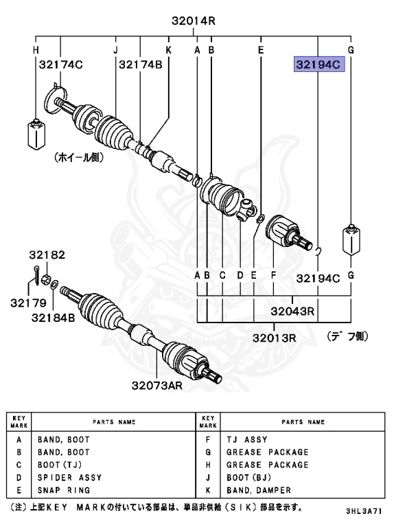 Mitsubishi - Galant - EA7A - 2004 - PRGC6 - 4G94