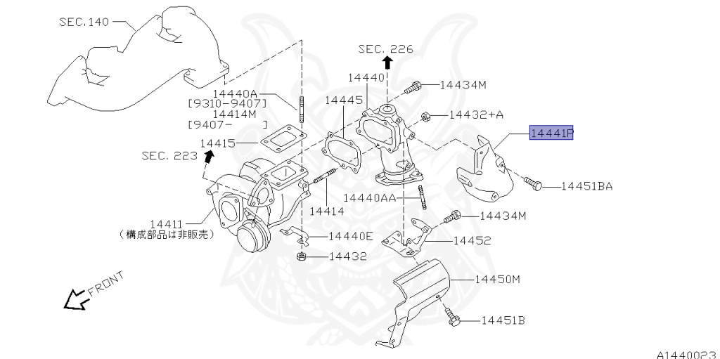 Nissan - Silvia - S14 - 1996 - KS - HARDTOP(K) - MANUAL TRANSMISSION(MT) - TWO WHEELS STEERING(2WS) - SR20DET