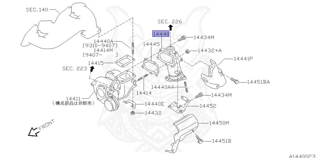 Nissan - Silvia - S14 - 1995 - KS - HARDTOP(K) - MANUAL TRANSMISSION(MT) - TWO WHEELS STEERING(2WS) - SR20DET