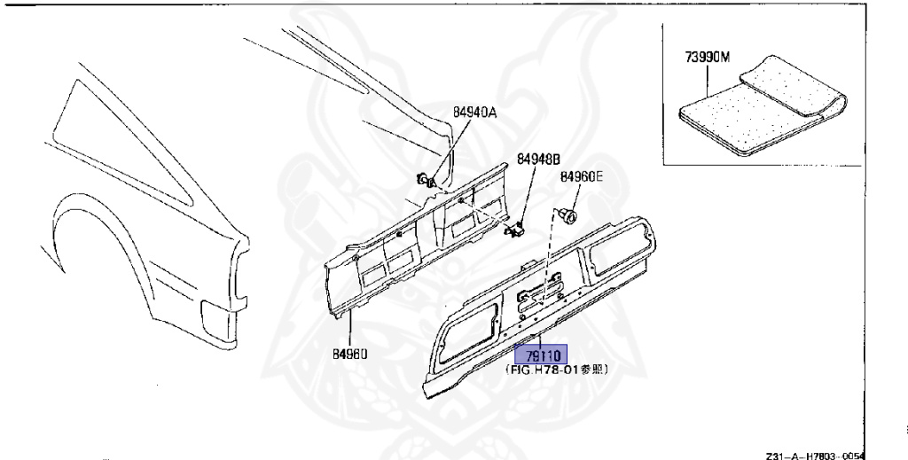 79110-11P50 - Nissan - Rear Upper Panel - Nengun Performance