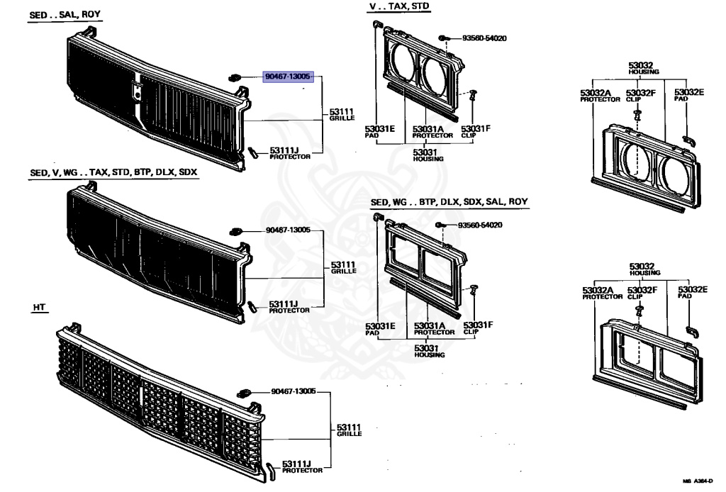 Toyota - Crown - LS110 - 1980 - B TYPE - 4-DOOR - Manual - L
