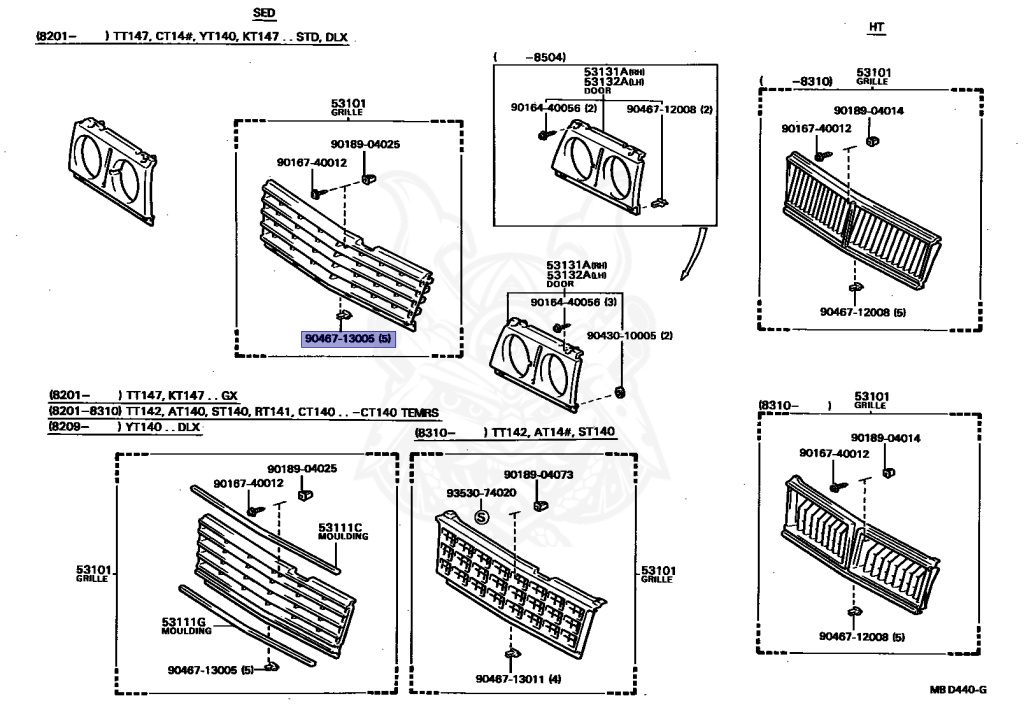 Toyota - Corona - AT140 - 1984 - GX TYPE - SEDAN(4DOOR SEDAN) - Automatic - 3AU